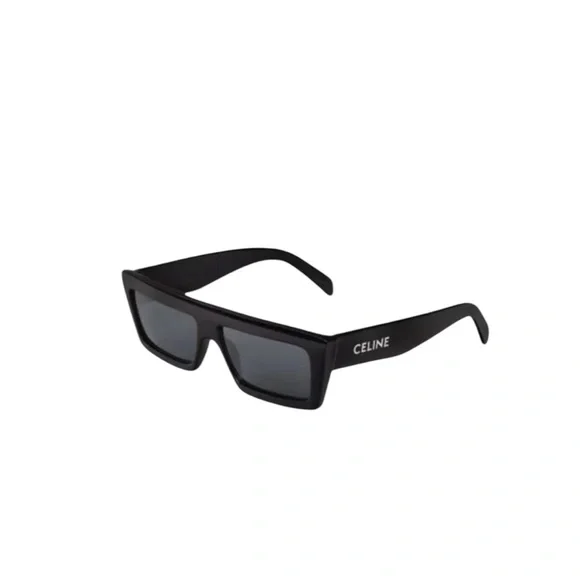 Celine Monochroms CL40214U Rectangular Acetate Frame Gray Lens Sunglasses - Picture 1 of 6